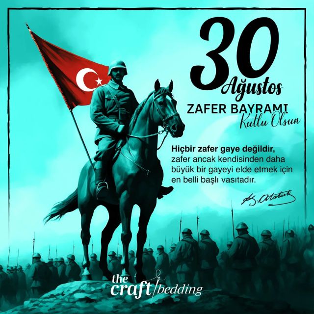 Hiçbir zafer gaye değildir, zafer ancak kendisinden daha büyük bir gayeyi elde etmek için en belli başlı vasıtadır.
-M. Kemal ATATÜRK 
#atatürk #30ağustos #zaferbayramı #zafer